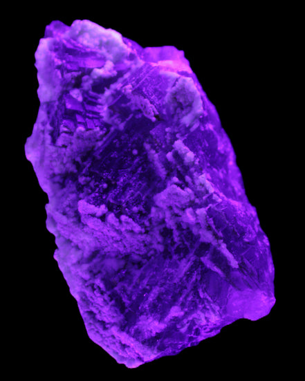 Fluorite snow steppes 137*55*65mm 1080g in UV light - Rocks and Things Store