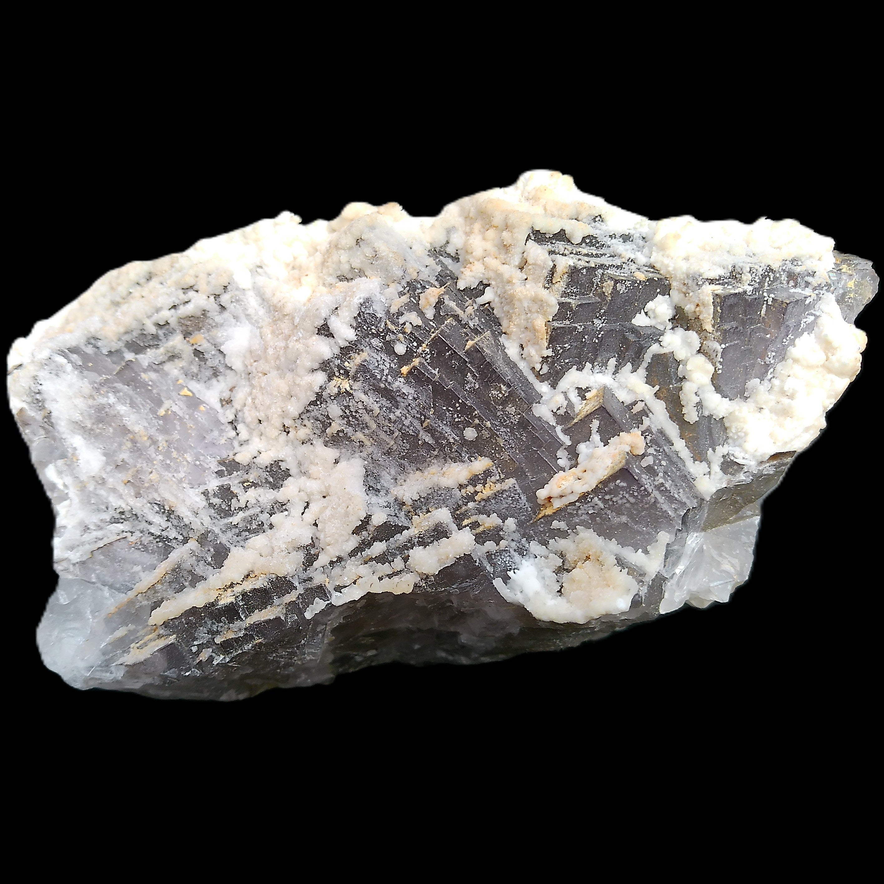 Fluorite snow steppes 137*55*65mm 1080g in sunlight - Rocks and Things Store