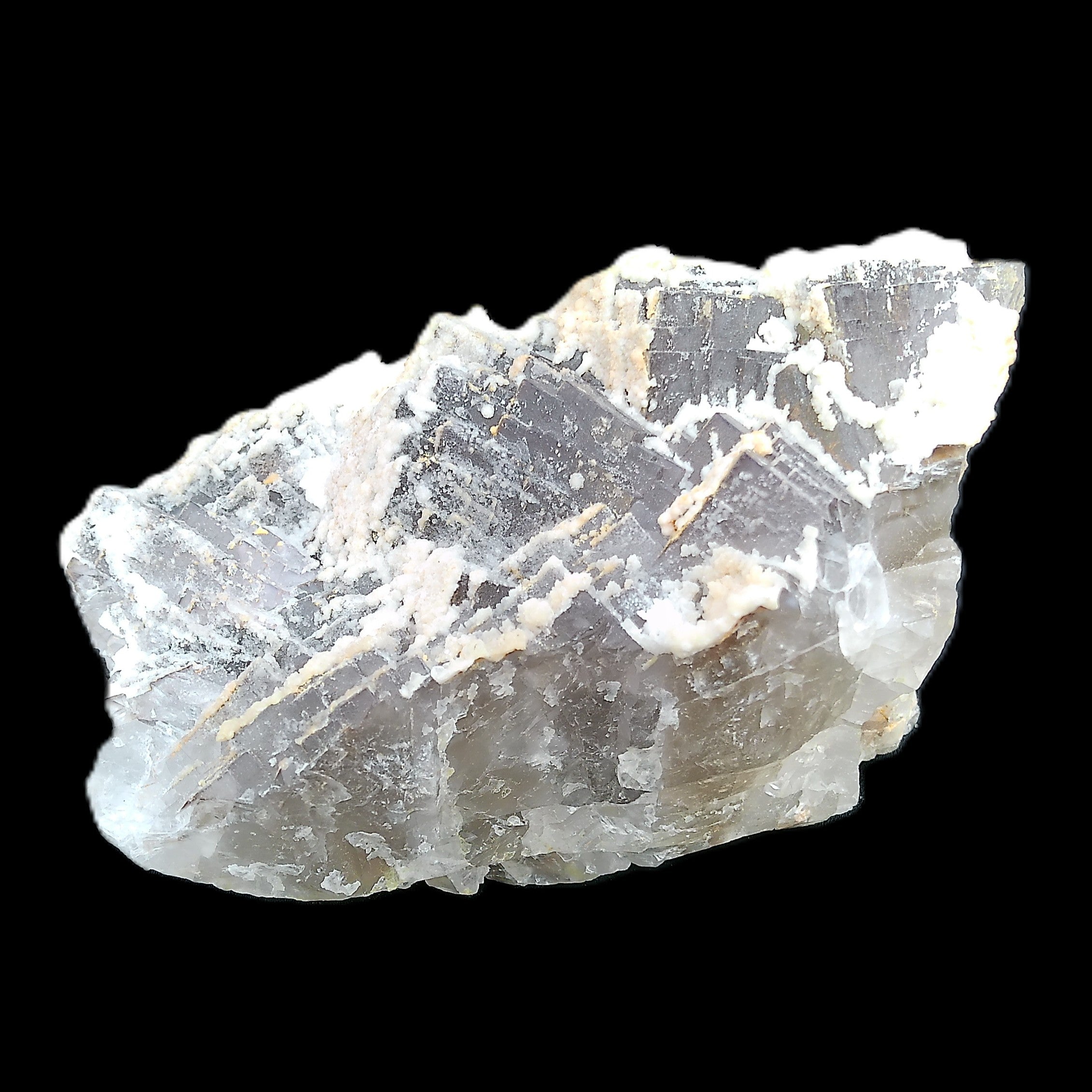 Fluorite snow steppes 137*55*65mm 1080g in sunlight - Rocks and Things Store