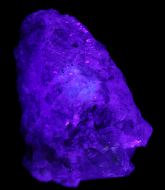 Green and Pink Tourmaline in Lepidolite, Feldspar and Quartz matrix 150*131*60mm 1204g in UV light - Rocks and Things Store