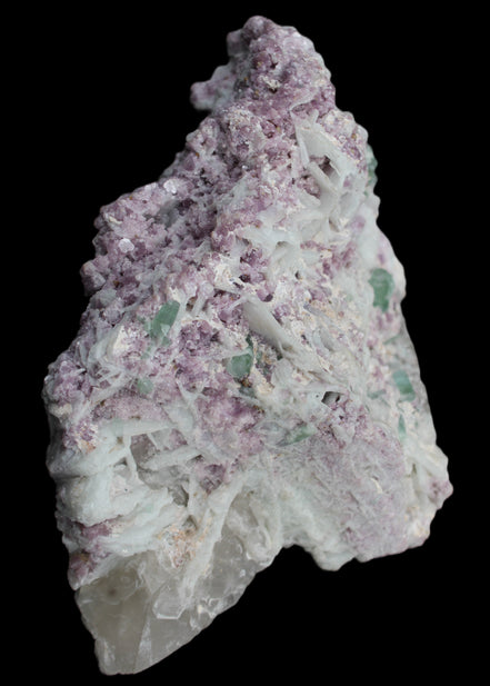 Green and Pink Tourmaline in Lepidolite, Feldspar and Quartz matrix 150*131*60mm 1204g in sunlight - Rocks and Things Store