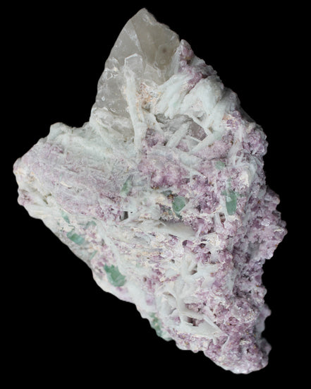 Green and Pink Tourmaline in Lepidolite, Feldspar and Quartz matrix 150*131*60mm 1204g in sunlight - Rocks and Things Store