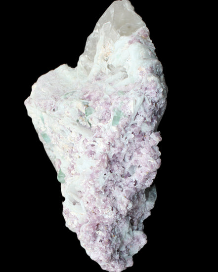 Green and Pink Tourmaline in Lepidolite, Feldspar and Quartz matrix 150*131*60mm 1204g in sunlight - Rocks and Things Store