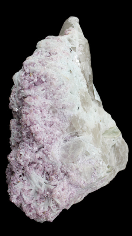 Green and Pink Tourmaline in Lepidolite, Feldspar and Quartz matrix 150*131*60mm 1204g in sunlight - Rocks and Things Store