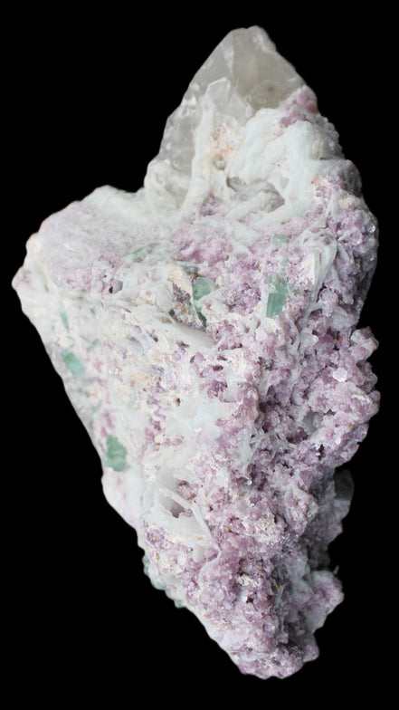 Green and Pink Tourmaline in Lepidolite, Feldspar and Quartz matrix 150*131*60mm 1204g in sunlight - Rocks and Things Store