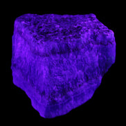 Awesome Blue Aragonite 100*83*71mm 1035g in UV light - Rocks and Things Store