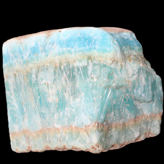 Awesome Blue Aragonite 100*83*71mm 1035g in sunlight - Rocks and Things Store