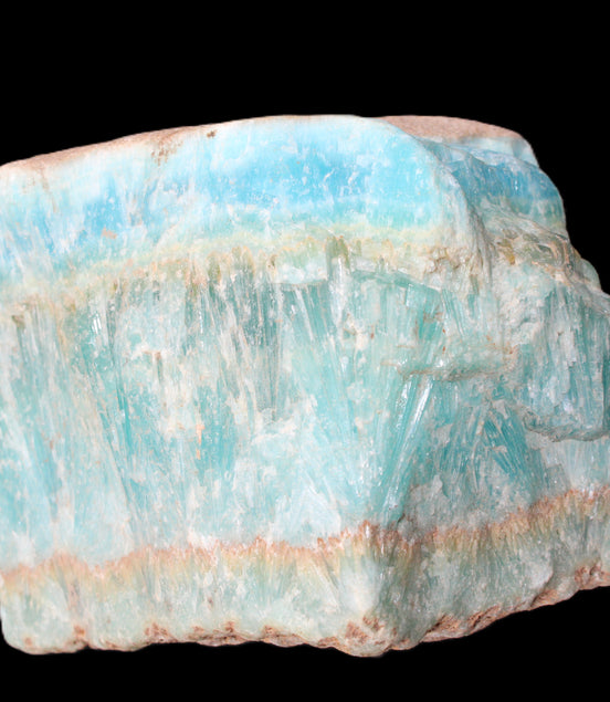 Awesome Blue Aragonite 100*83*71mm 1035g in sunlight - Rocks and Things Store