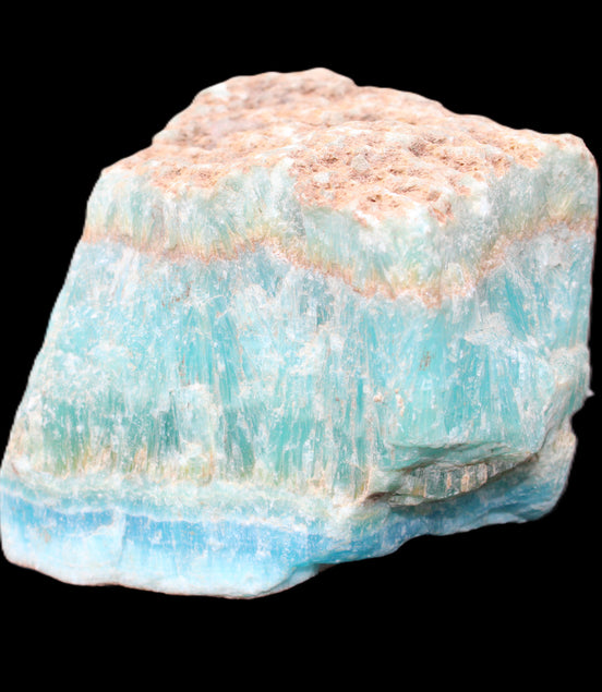 Awesome Blue Aragonite 100*83*71mm 1035g in sunlight - Rocks and Things Store