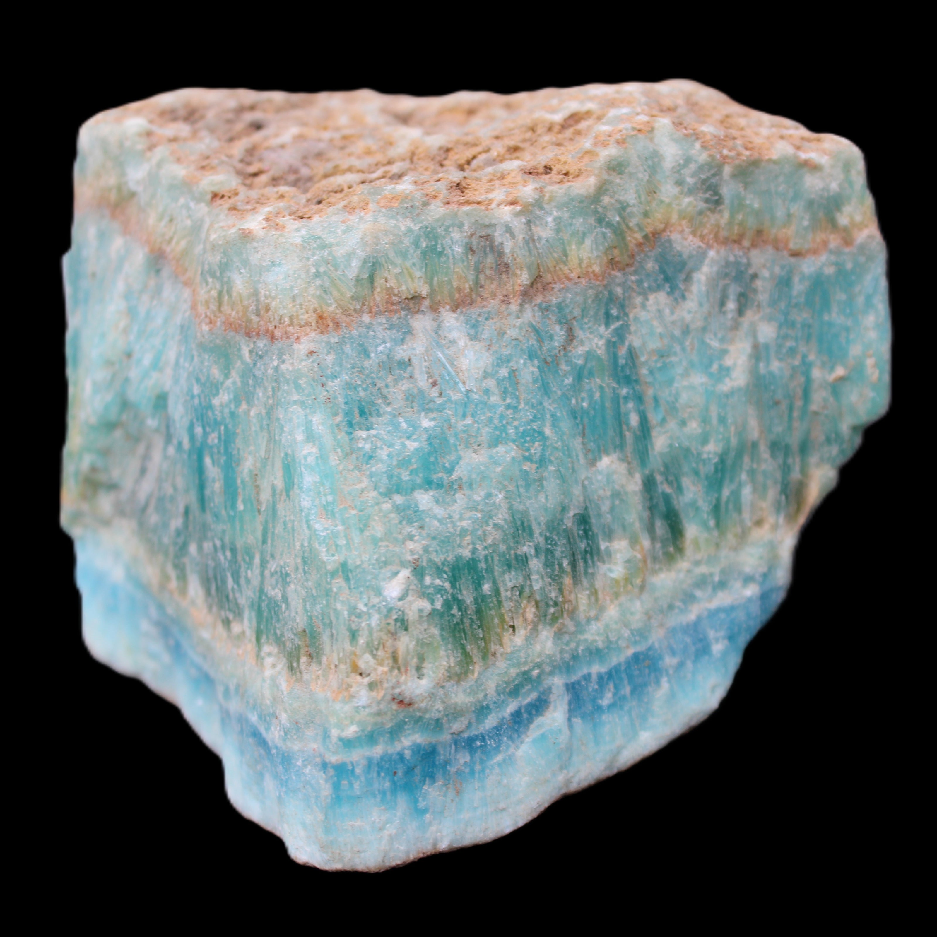Awesome Blue Aragonite 100*83*71mm 1035g in sunlight - Rocks and Things Store