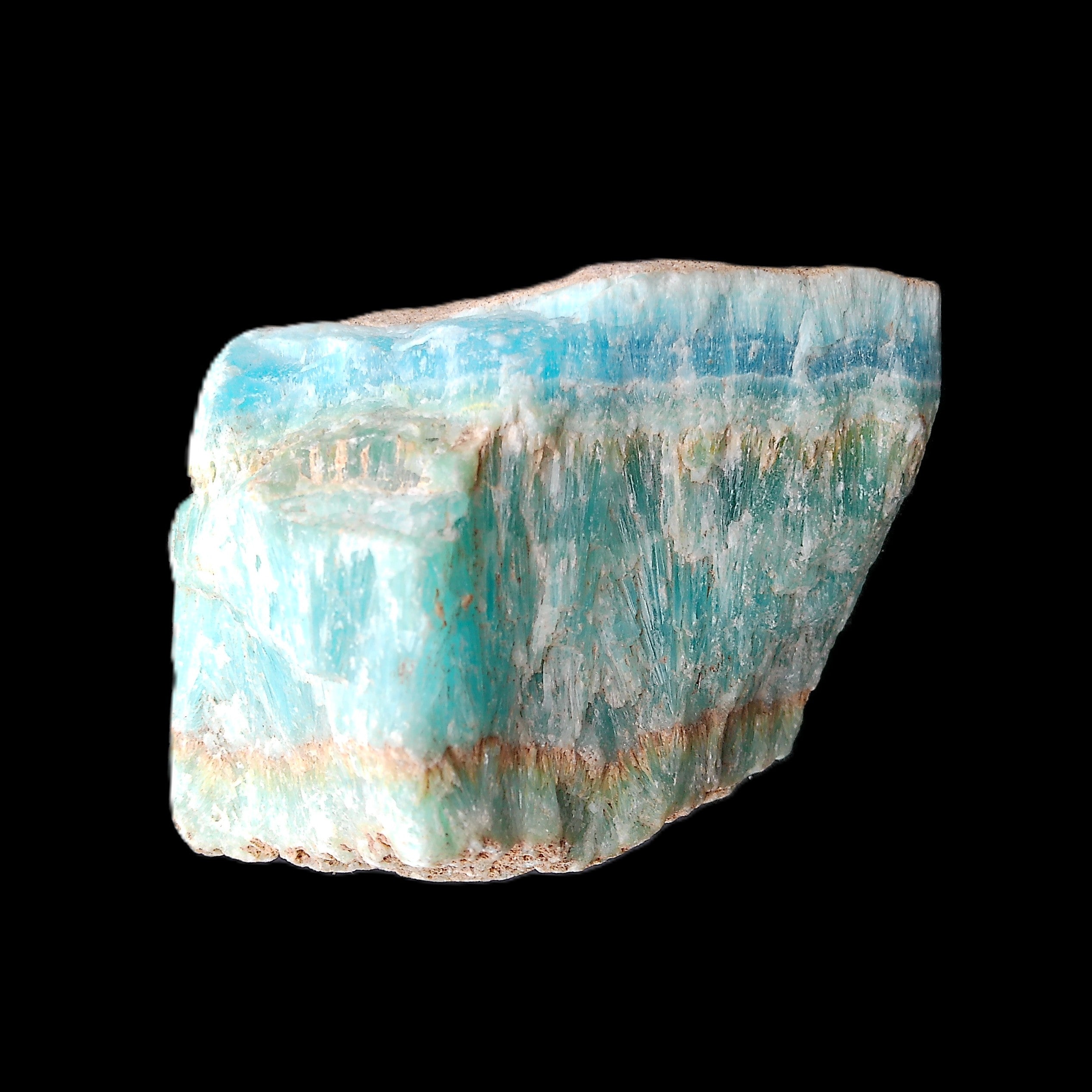 Awesome Blue Aragonite 100*83*71mm 1035g in sunlight - Rocks and Things Store