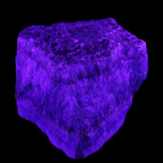 Blue Aragonite stalactite specimen 108*69*84mm 824g in UV light - Rocks and Things Store