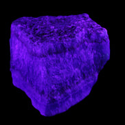 Blue Aragonite stalactite specimen 108*69*84mm 824g in UV light - Rocks and Things Store