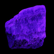 Blue Aragonite stalactite specimen 108*69*84mm 824g in UV light - Rocks and Things Store