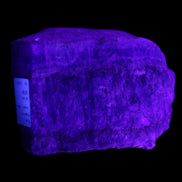 Blue Aragonite stalactite specimen 108*69*84mm 824g in UV light - Rocks and Things Store