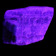 Blue Aragonite stalactite specimen 108*69*84mm 824g in UV light - Rocks and Things Store