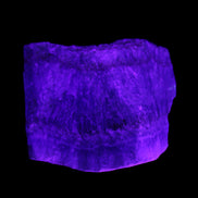 Blue Aragonite stalactite specimen 108*69*84mm 824g in UV light - Rocks and Things Store