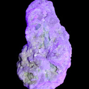 Green and Pink Tourmaline, Feldspar, Lepidolite and Clear Quartz 120*65*65mm 509g in flash and UV light - Rocks and Things Store