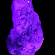 Green and Pink Tourmaline, Feldspar, Lepidolite and Clear Quartz 120*65*65mm 509g in UV light - Rocks and Things Store