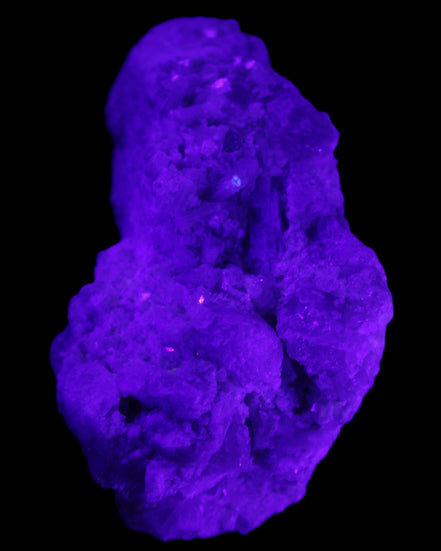 Green and Pink Tourmaline, Feldspar, Lepidolite and Clear Quartz 120*65*65mm 509g in UV light - Rocks and Things Store