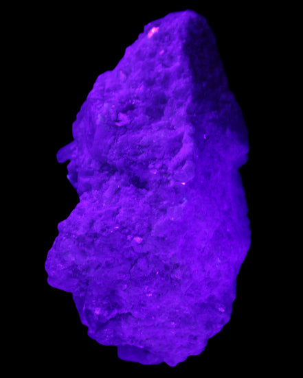 Green and Pink Tourmaline, Feldspar, Lepidolite and Clear Quartz 120*65*65mm 509g in UV light - Rocks and Things Store