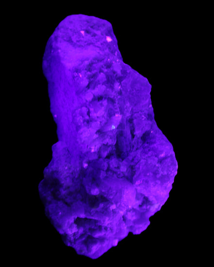 Green and Pink Tourmaline, Feldspar, Lepidolite and Clear Quartz 120*65*65mm 509g in UV light - Rocks and Things Store