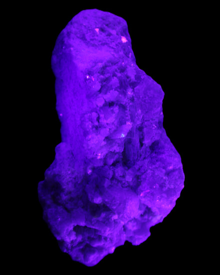 Green and Pink Tourmaline, Feldspar, Lepidolite and Clear Quartz 120*65*65mm 509g in UV light - Rocks and Things Store