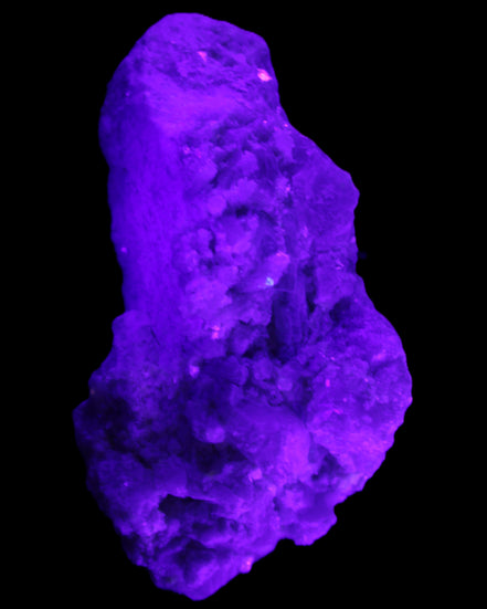 Green and Pink Tourmaline, Feldspar, Lepidolite and Clear Quartz 120*65*65mm 509g in UV light - Rocks and Things Store