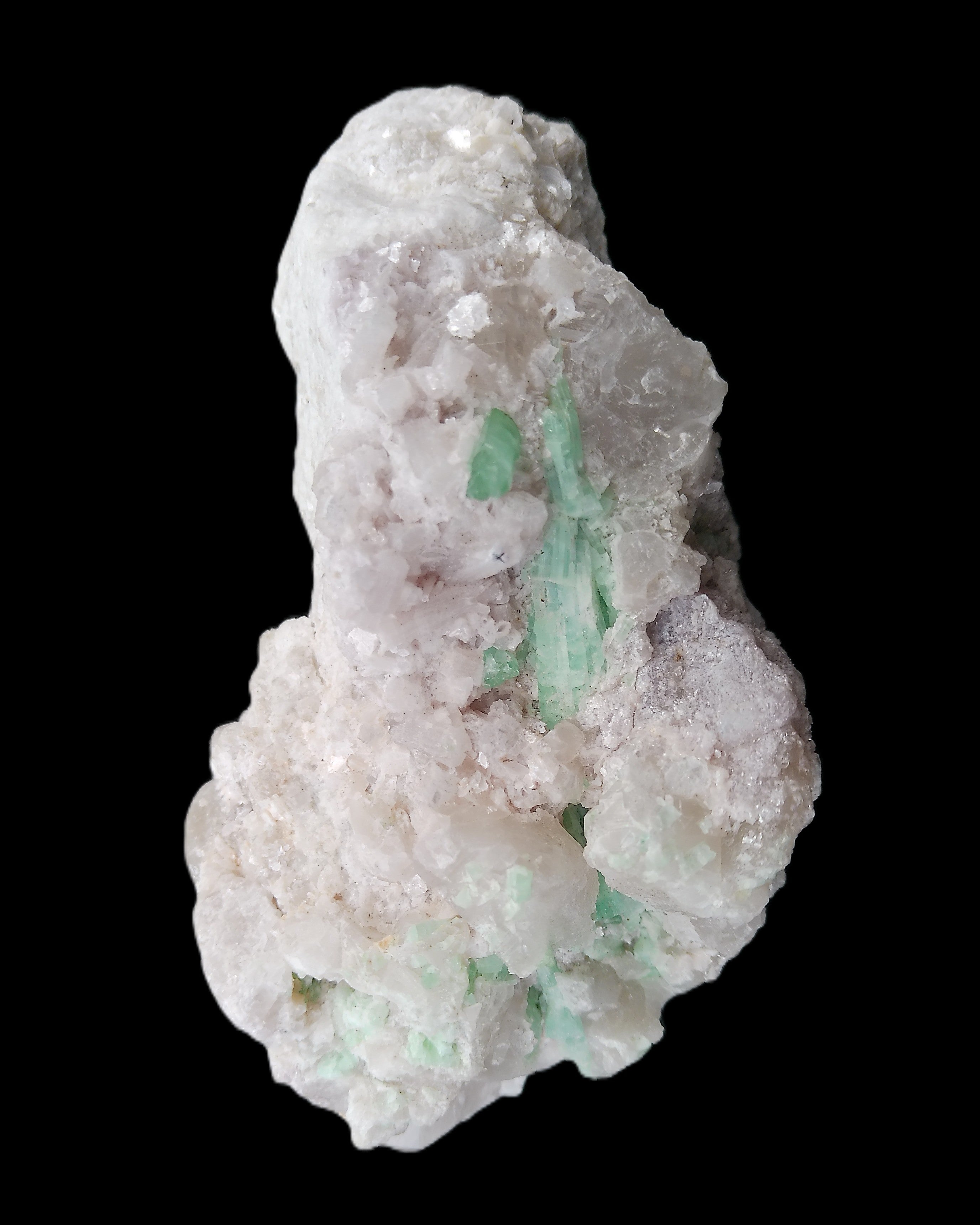 Green and Pink Tourmaline, Feldspar, Lepidolite and Clear Quartz 120*65*65mm 509g in sunlight - Rocks and Things Store