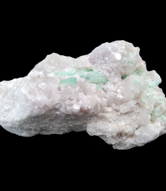Green and Pink Tourmaline, Feldspar, Lepidolite and Clear Quartz 120*65*65mm 509g in sunlight - Rocks and Things Store