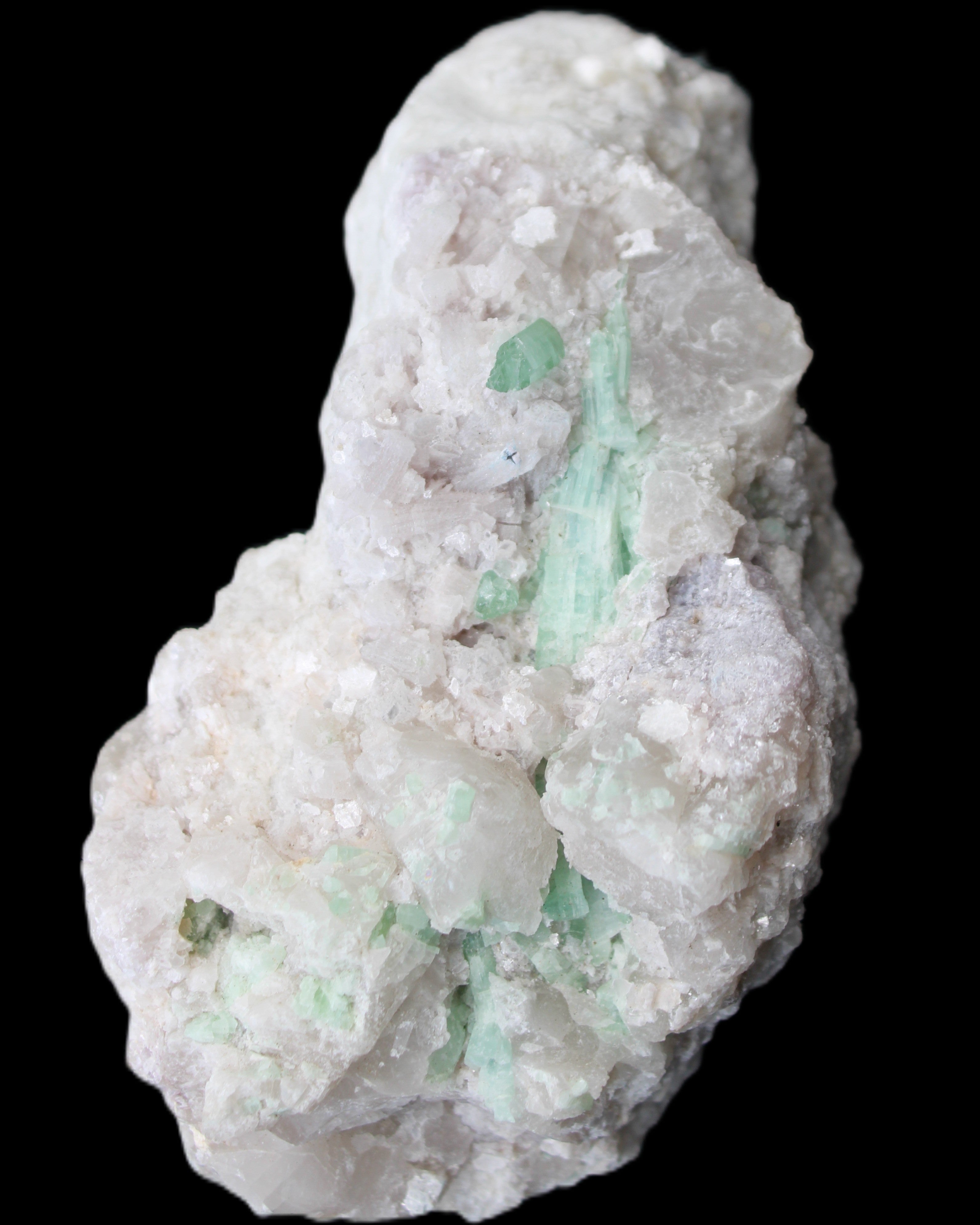 Green and Pink Tourmaline, Feldspar, Lepidolite and Clear Quartz 120*65*65mm 509g in sunlight - Rocks and Things Store
