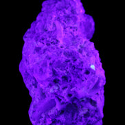 Green and Pink Tourmaline, Lepidolite, Kunzite, Aquamarine, Quartz Feldspar cluster 332g in UV light - Rocks and Things Store