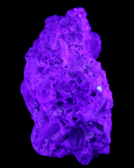 Green and Pink Tourmaline, Lepidolite, Kunzite, Aquamarine, Quartz Feldspar cluster 332g in UV light - Rocks and Things Store