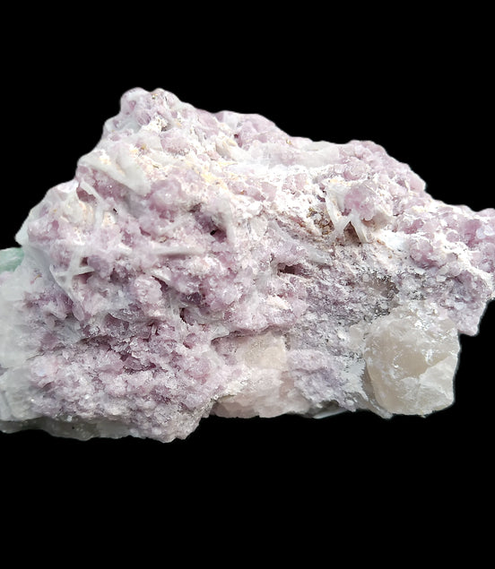 Green and Pink Tourmaline, Lepidolite, Kunzite, Aquamarine, Quartz Feldspar cluster 332g in sunlight - Rocks and Things Store