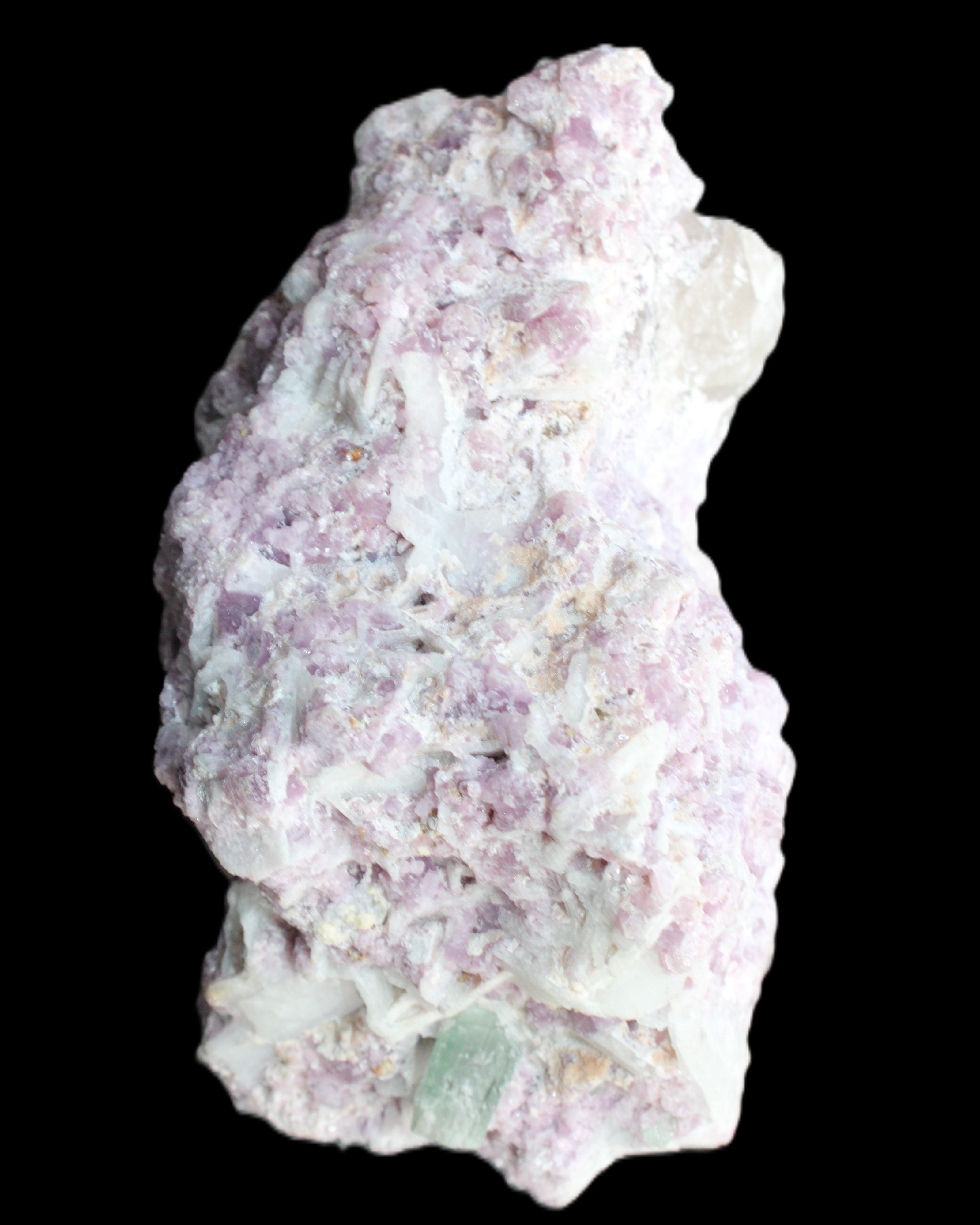 Green and Pink Tourmaline, Lepidolite, Kunzite, Aquamarine, Quartz Feldspar cluster 332g in sunlight - Rocks and Things Store