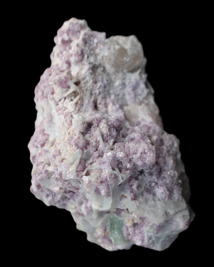 Green and Pink Tourmaline, Lepidolite, Kunzite, Aquamarine, Quartz Feldspar cluster 332g in sunlight - Rocks and Things Store