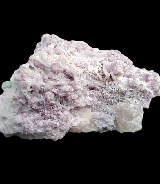 Green and Pink Tourmaline, Lepidolite, Kunzite, Aquamarine, Quartz Feldspar cluster 332g in sunlight - Rocks and Things Store