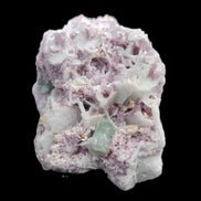 Green and Pink Tourmaline, Lepidolite, Kunzite, Aquamarine, Quartz Feldspar cluster 332g in sunlight - Rocks and Things Store