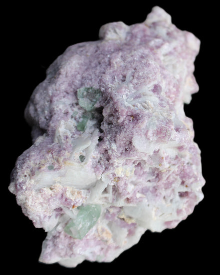 Green and Pink Tourmaline, Lepidolite, Kunzite, Aquamarine, Quartz Feldspar cluster 332g in sunlight - Rocks and Things Store