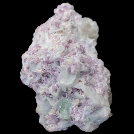 Green and Pink Tourmaline, Lepidolite, Kunzite, Aquamarine, Quartz Feldspar cluster 332g in sunlight - Rocks and Things Store