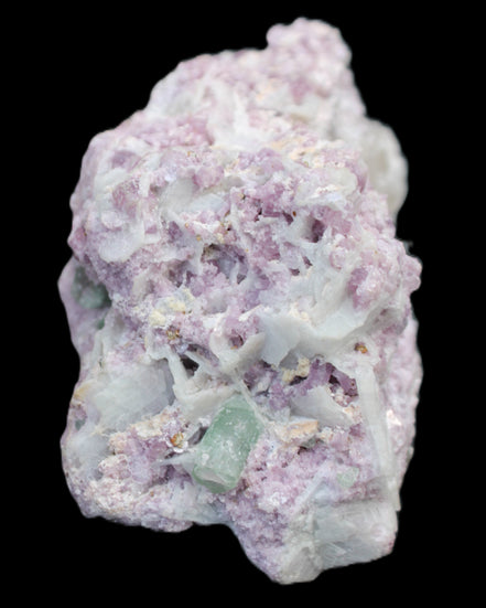 Green and Pink Tourmaline, Lepidolite, Kunzite, Aquamarine, Quartz Feldspar cluster 332g in sunlight - Rocks and Things Store