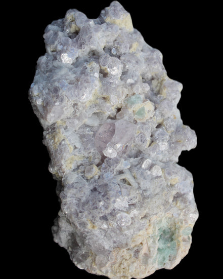 Clear Quartz, Green Tourmaline, Lepidolite and Feldspar 83*47*40mm 179g in sunlight - Rocks and Things Store