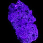 Clear Quartz, Green Tourmaline, Lepidolite and Feldspar 83*47*40mm 179g in UV light - Rocks and Things Store