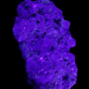 Clear Quartz, Green Tourmaline, Lepidolite and Feldspar 83*47*40mm 179g in UV light - Rocks and Things Store