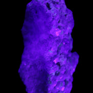 Clear Quartz, Green Tourmaline, Lepidolite and Feldspar 83*47*40mm 179g in UV light - Rocks and Things Store