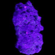 Clear Quartz, Green Tourmaline, Lepidolite and Feldspar 83*47*40mm 179g in UV light - Rocks and Things Store