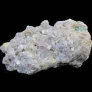 Clear Quartz, Green Tourmaline, Lepidolite and Feldspar 83*47*40mm 179g in sunlight - Rocks and Things Store