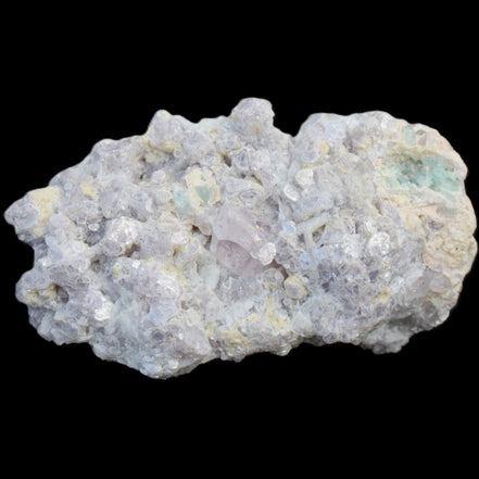 Clear Quartz, Green Tourmaline, Lepidolite and Feldspar 83*47*40mm 179g in sunlight - Rocks and Things Store
