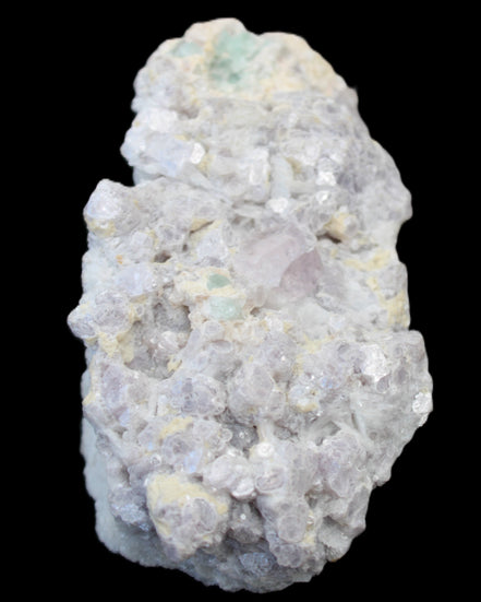 Clear Quartz, Green Tourmaline, Lepidolite and Feldspar 83*47*40mm 179g in sunlight - Rocks and Things Store