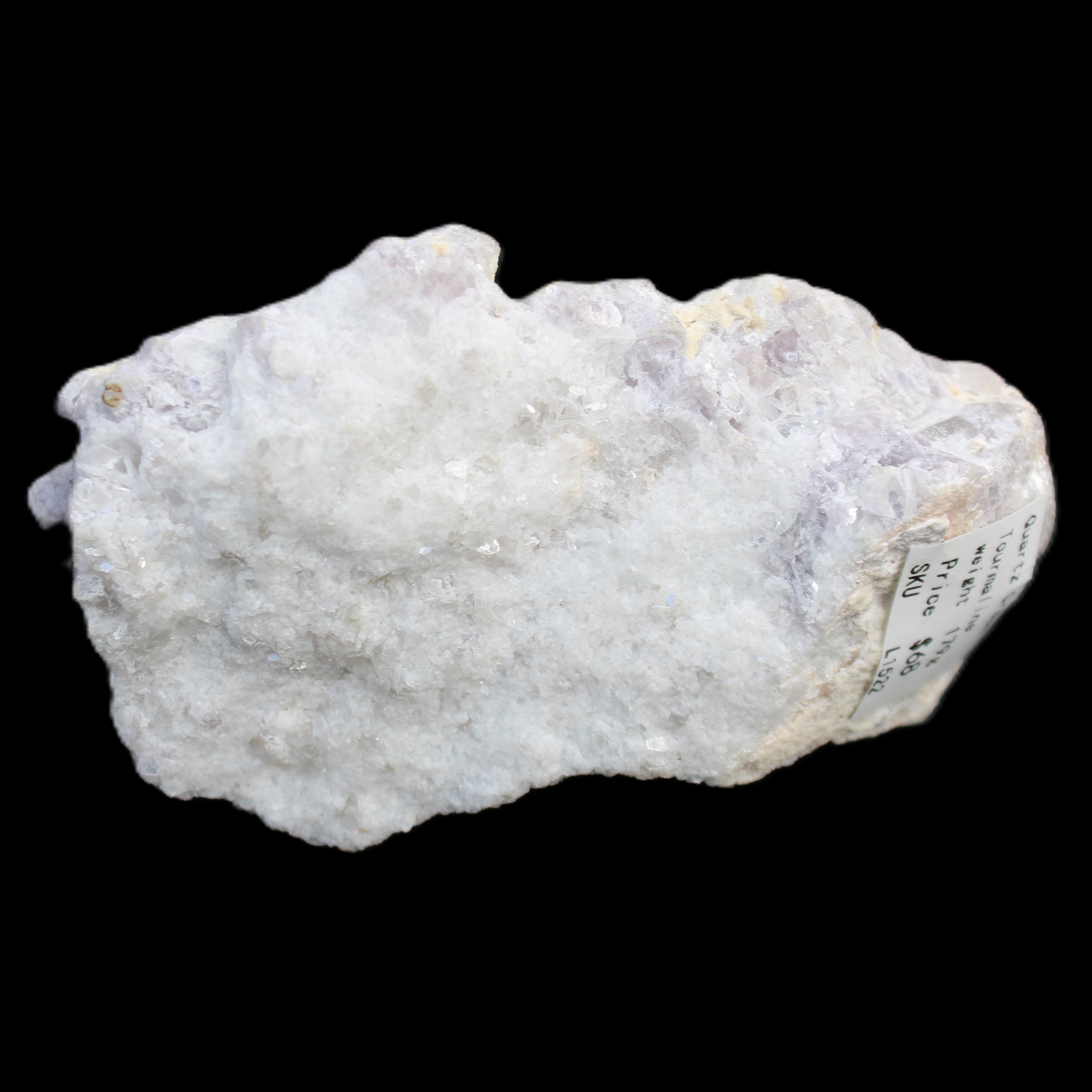 Clear Quartz, Green Tourmaline, Lepidolite and Feldspar 83*47*40mm 179g in sunlight - Rocks and Things Store